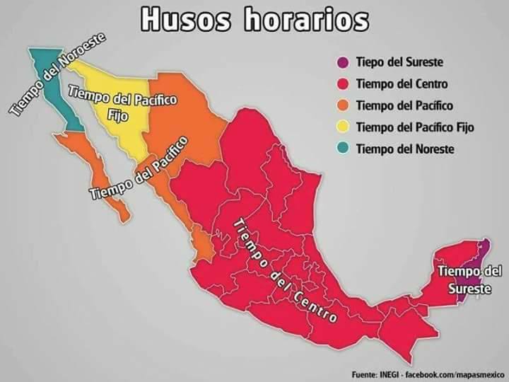 Cuales son los diferentes horarios en México Tamaulipas Blogs
